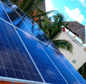 paneles solares en playa del carmen