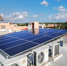 paneles solares en playa del carmen