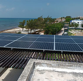 paneles solares en playa del carmen